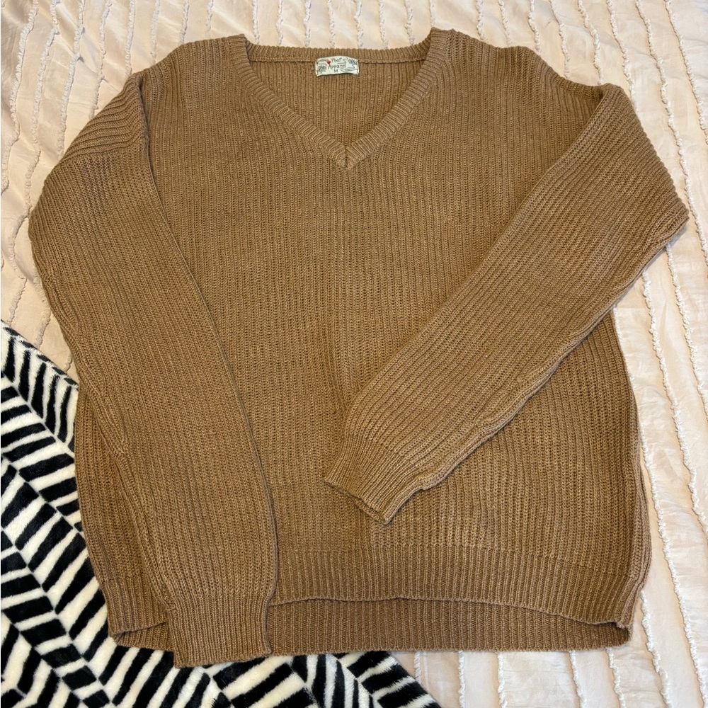 Brown chunky sweater